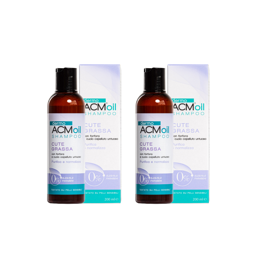 Набор из 2 упаковок DermoACM OIL Shampoo для жирной кожи головы и волос изображение №1